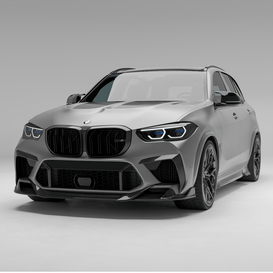 Revozport Front Lip BMW X5M F95 PRE LCI Carbon Fiber Front Lip