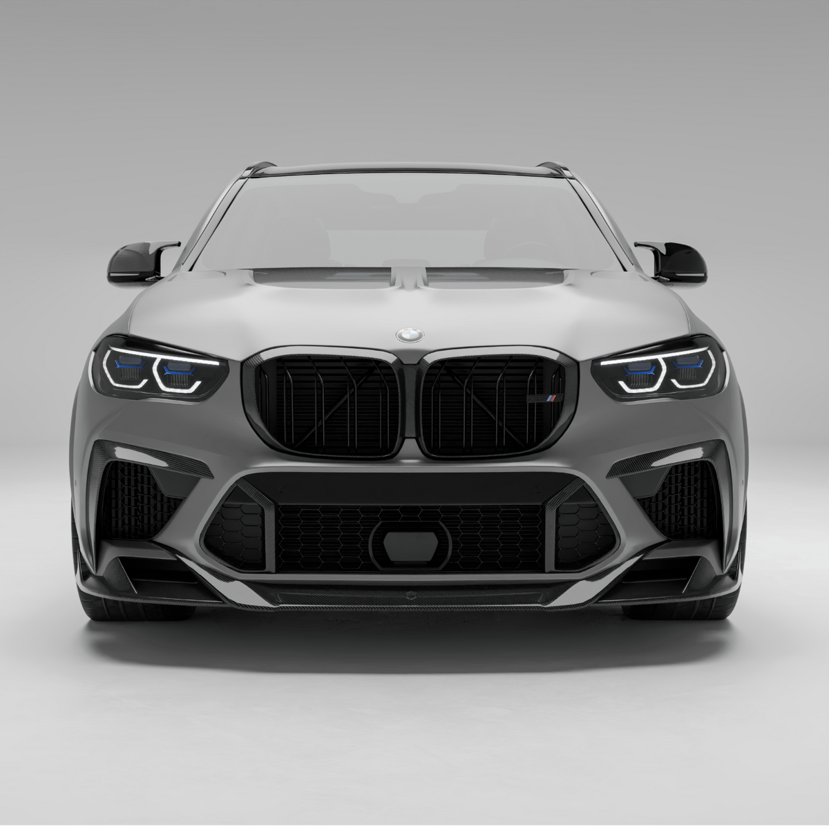 Revozport Front Lip BMW X5M F95 PRE LCI Carbon Fiber Front Lip