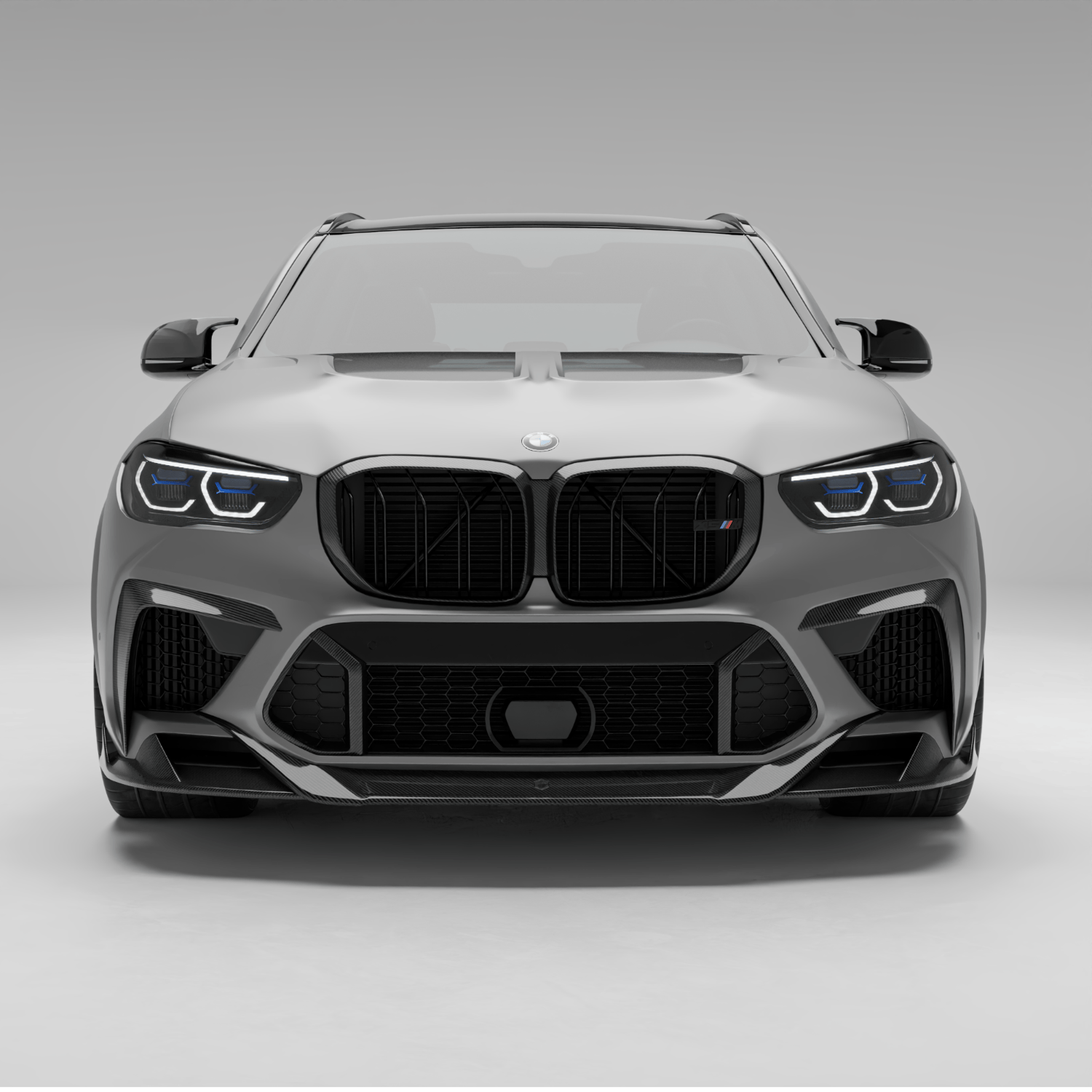Revozport Front Lip BMW X5M F95 PRE LCI Carbon Fiber Front Lip