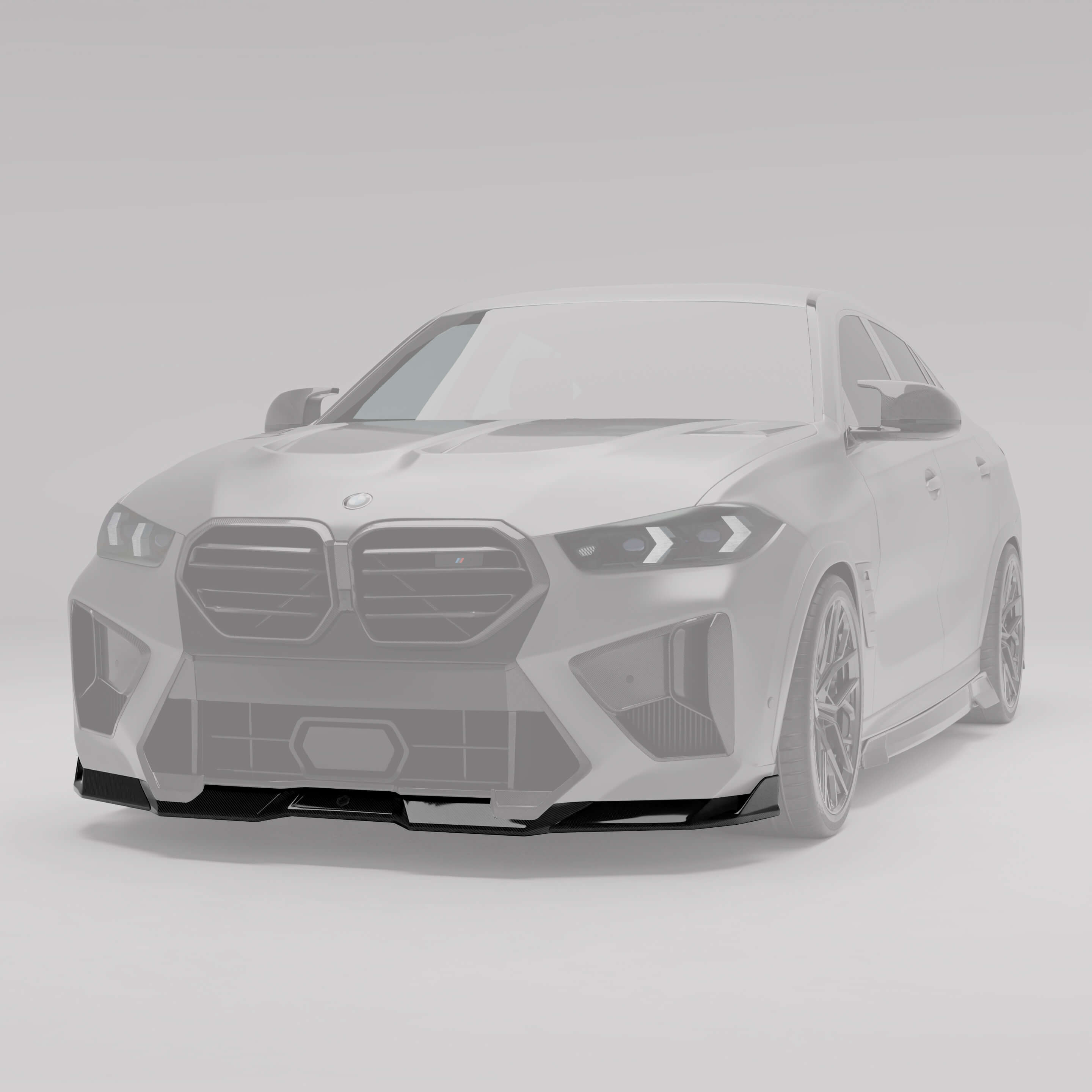 Revozport Front Lip BMW X6M F96 LCI Carbon Fiber Front Lip