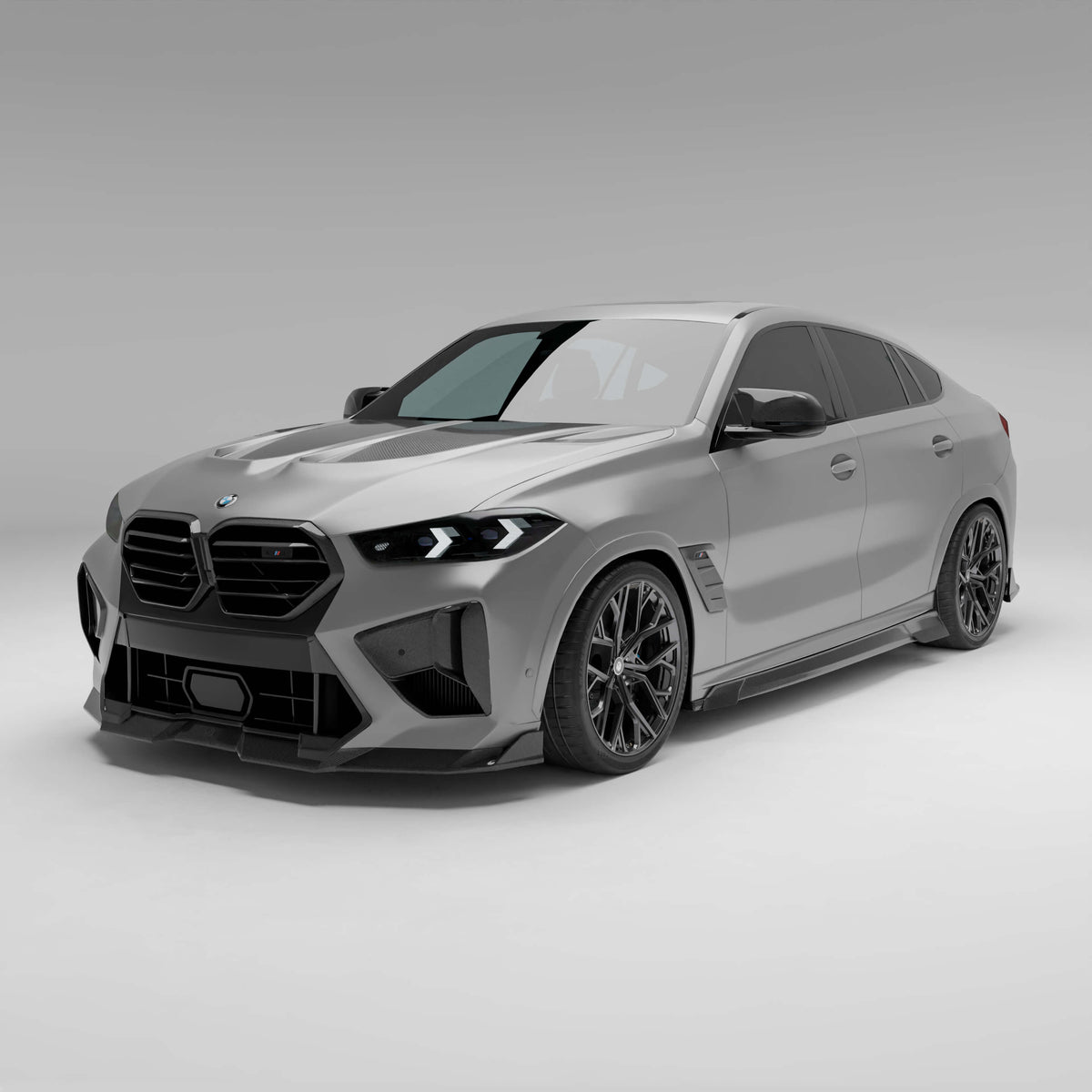 Revozport Front Lip BMW X6M F96 LCI Carbon Fiber Front Lip