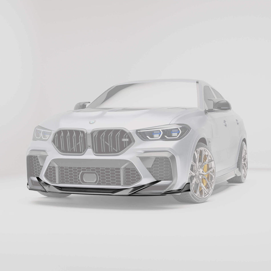 Revozport Front Lip BMW X6M F96 PRE LCI Carbon Fiber Front Lip