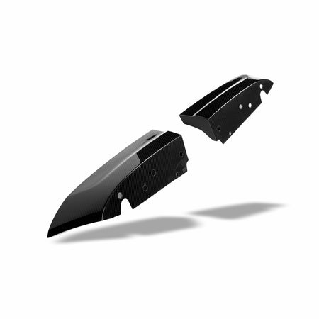 Revozport Front Lip BMW X6M F96 PRE LCI Carbon Fiber Rear Bumper Splitter
