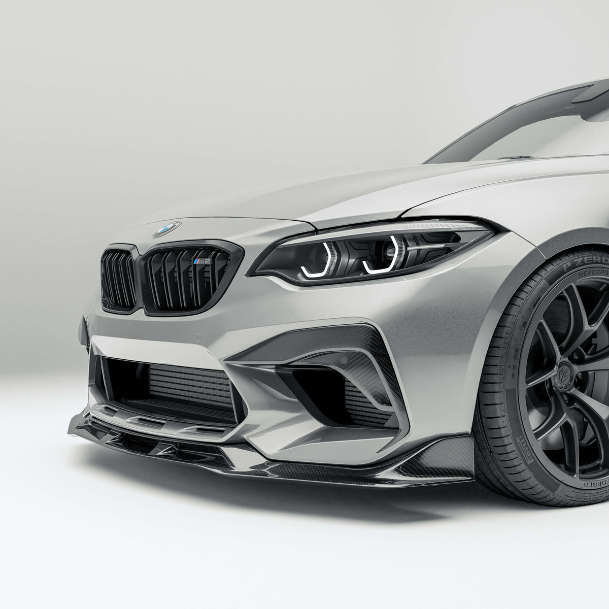 Revozport Front Lips / Splitters BMW M2 Competition F87 Carbon Front Lip