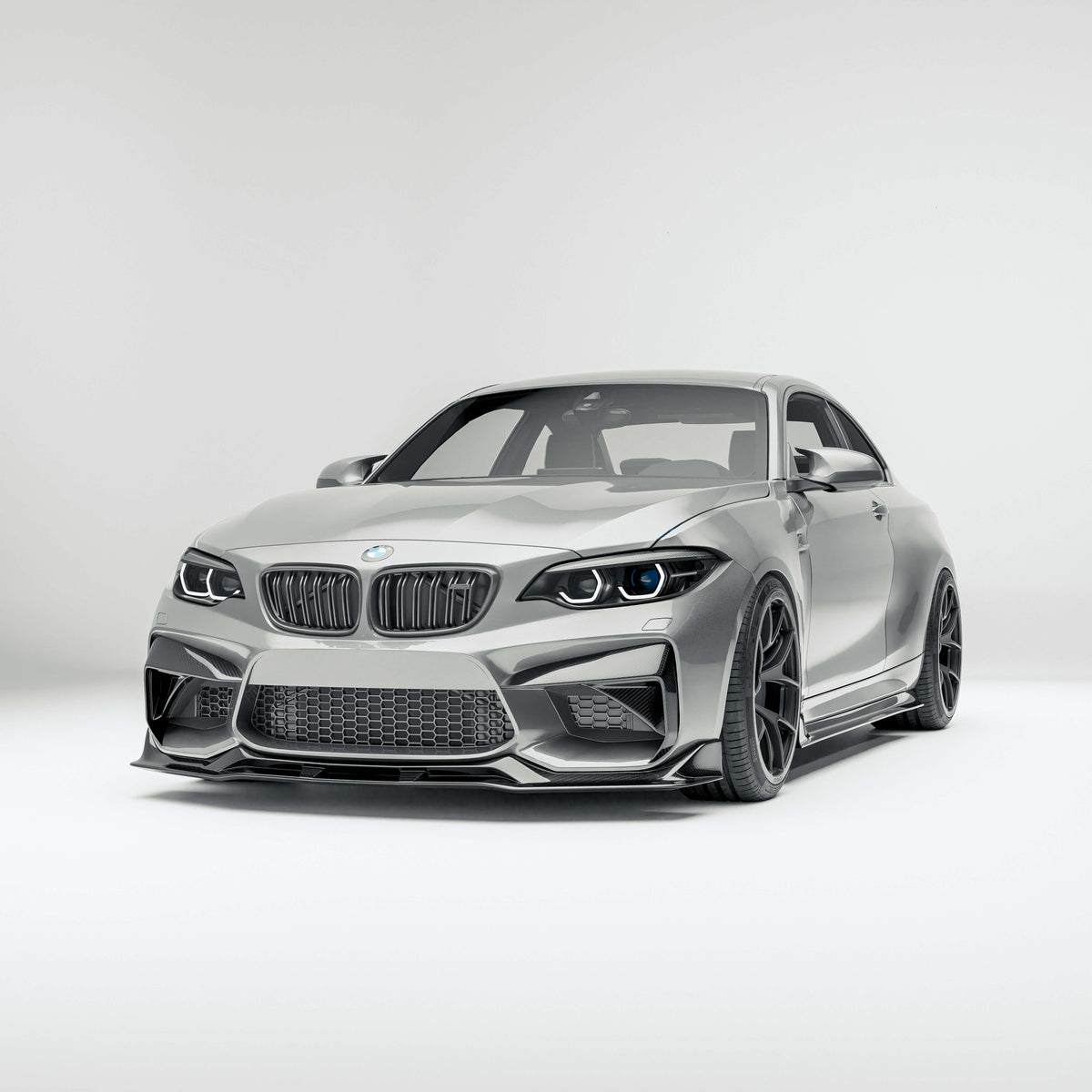 Revozport Front Lips / Splitters BMW M2 F87 N55 Carbon Front Lip