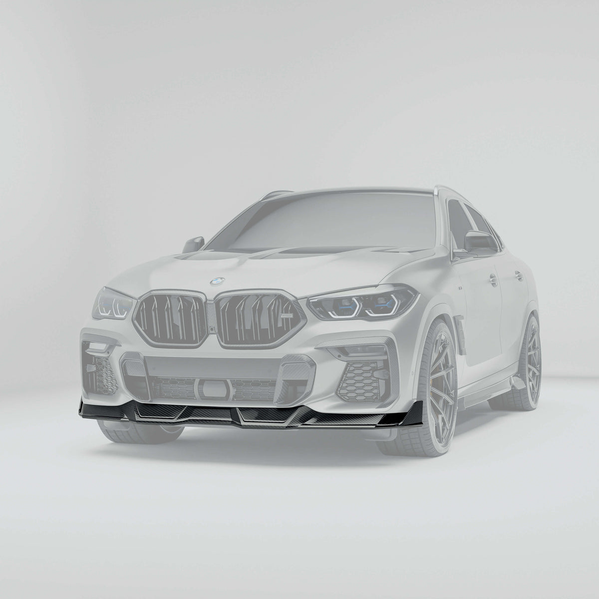 Revozport Front Lips / Splitters BMW X6 G06 Pre-LCI Carbon Fiber Front Lip