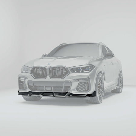 Revozport Front Lips / Splitters BMW X6 G06 Pre-LCI Carbon Fiber Front Lip