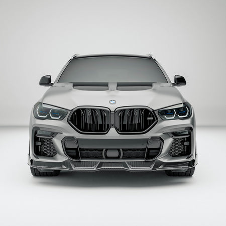 Revozport Front Lips / Splitters BMW X6 G06 Pre-LCI Carbon Fiber Front Lip