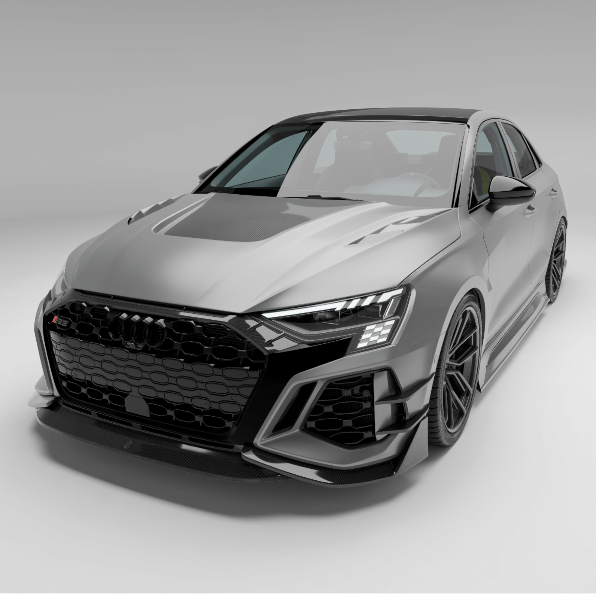 Revozport Grille Audi RS3 8Y Limousine Carbon Fiber Front Grill