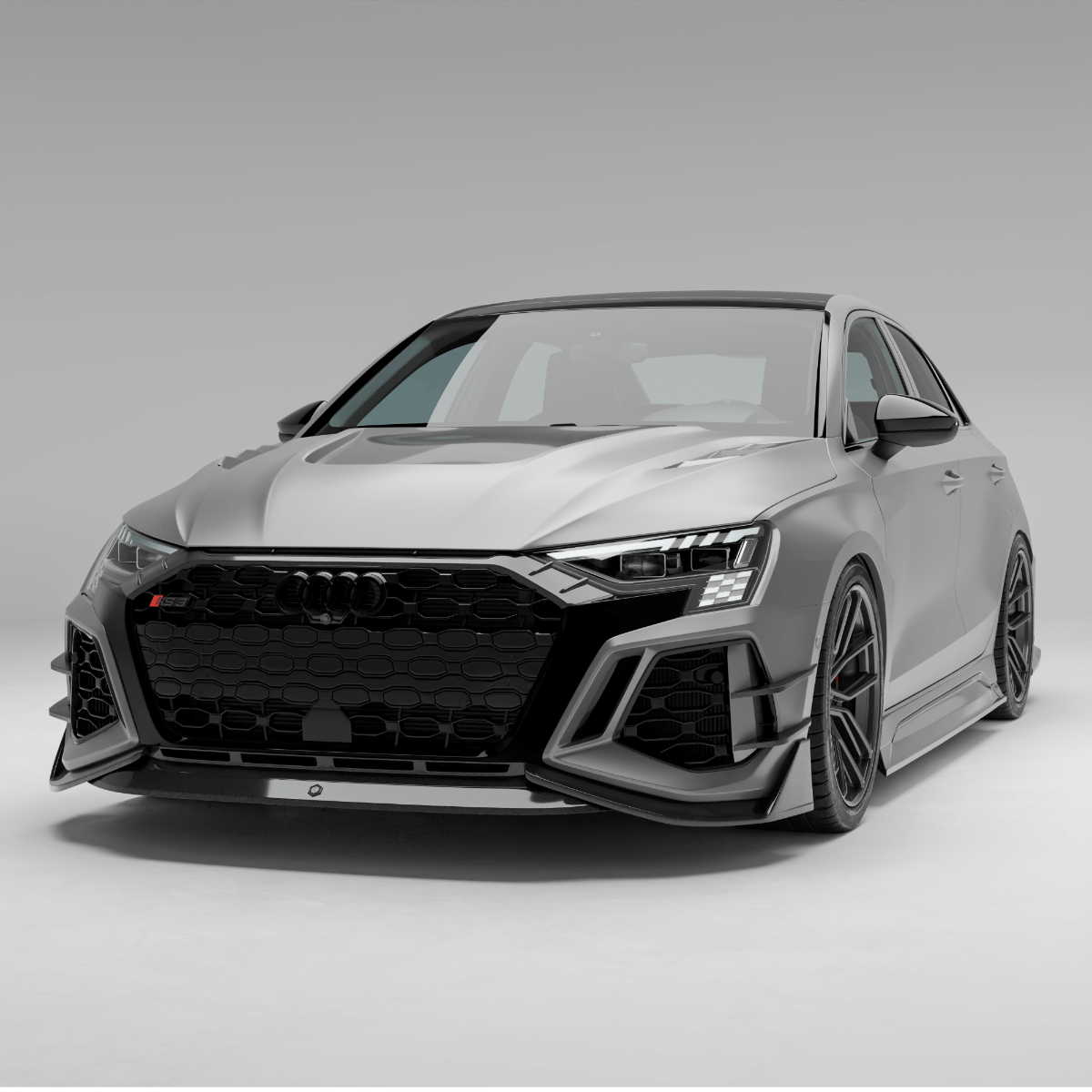 Revozport Grille Audi RS3 8Y Limousine Carbon Fiber Front Grill