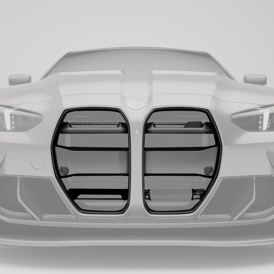 Revozport Grille BMW M3 G80 Carbon Fiber Aero Front Grill (with ACC)