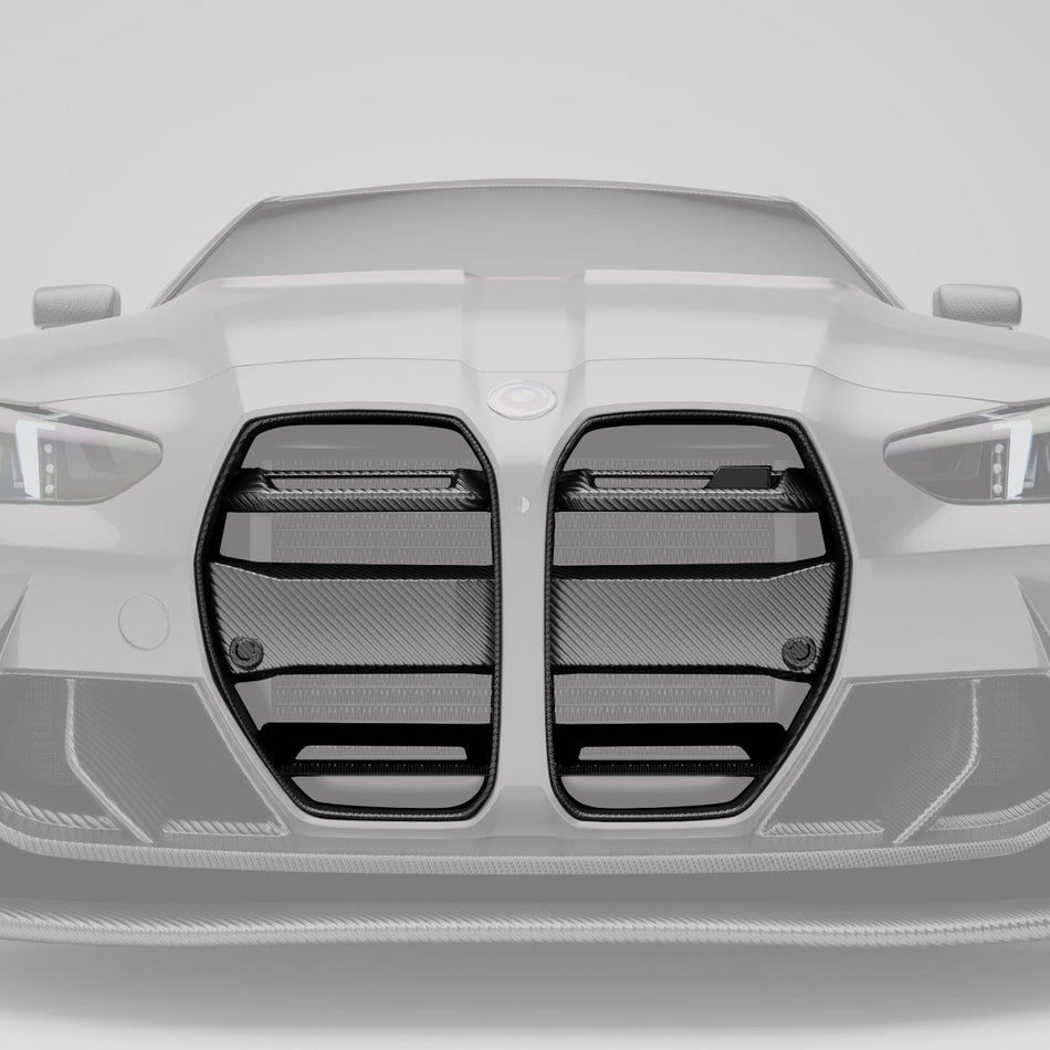 Revozport Grille BMW M3 G80 Carbon Fiber Race Front Grill (without ACC)