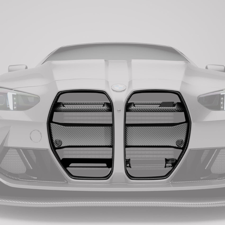 Revozport Grille BMW M4 G82 Carbon Fiber Aero Front Grill (with ACC)