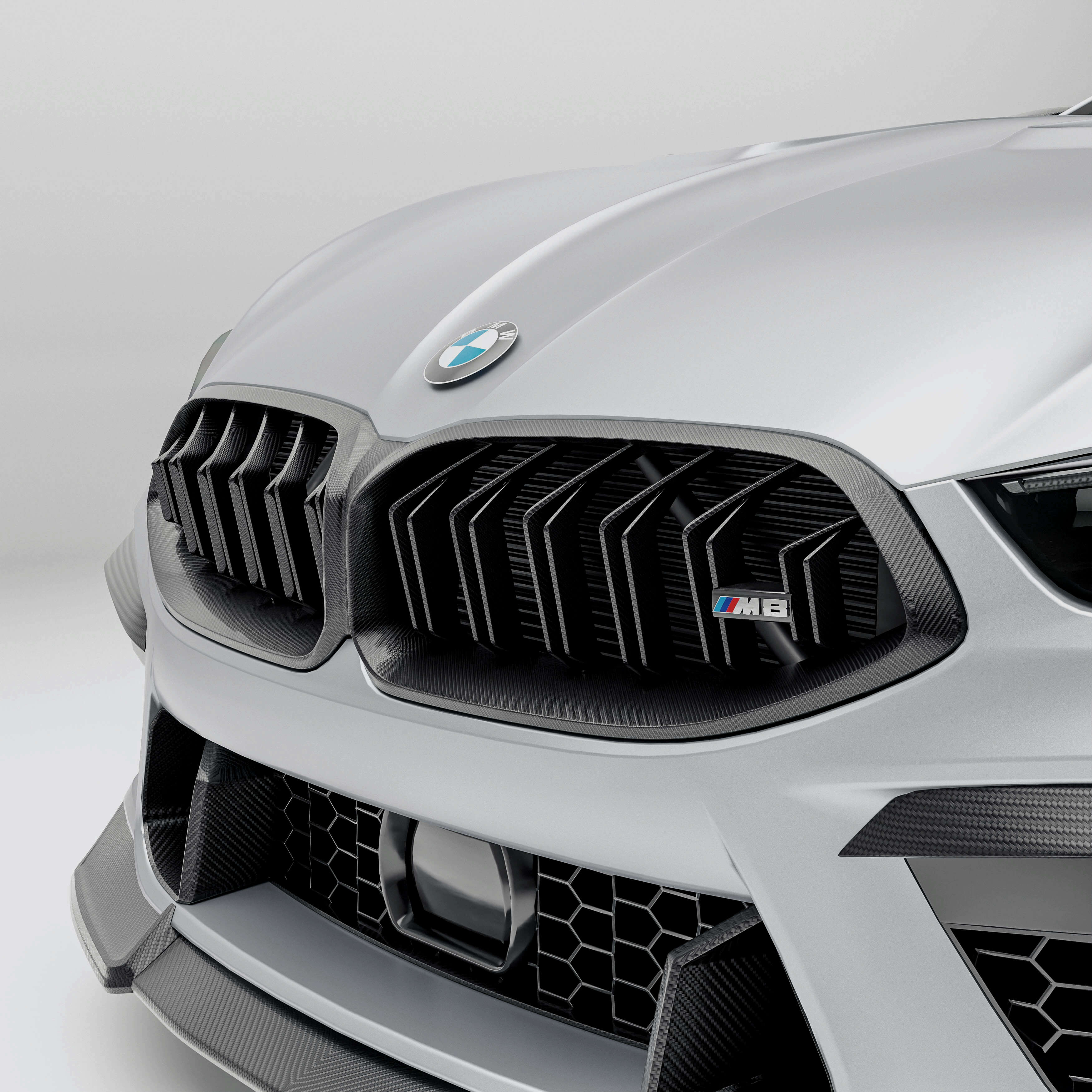 Revozport Grille BMW M8 F91 F92 F93 Carbon Fiber Front Grille