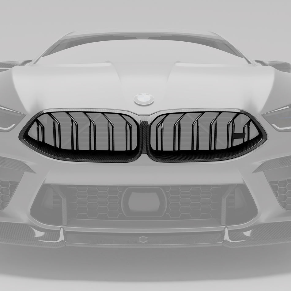 Revozport Grille BMW M8 F93 Carbon Fiber Front Grill