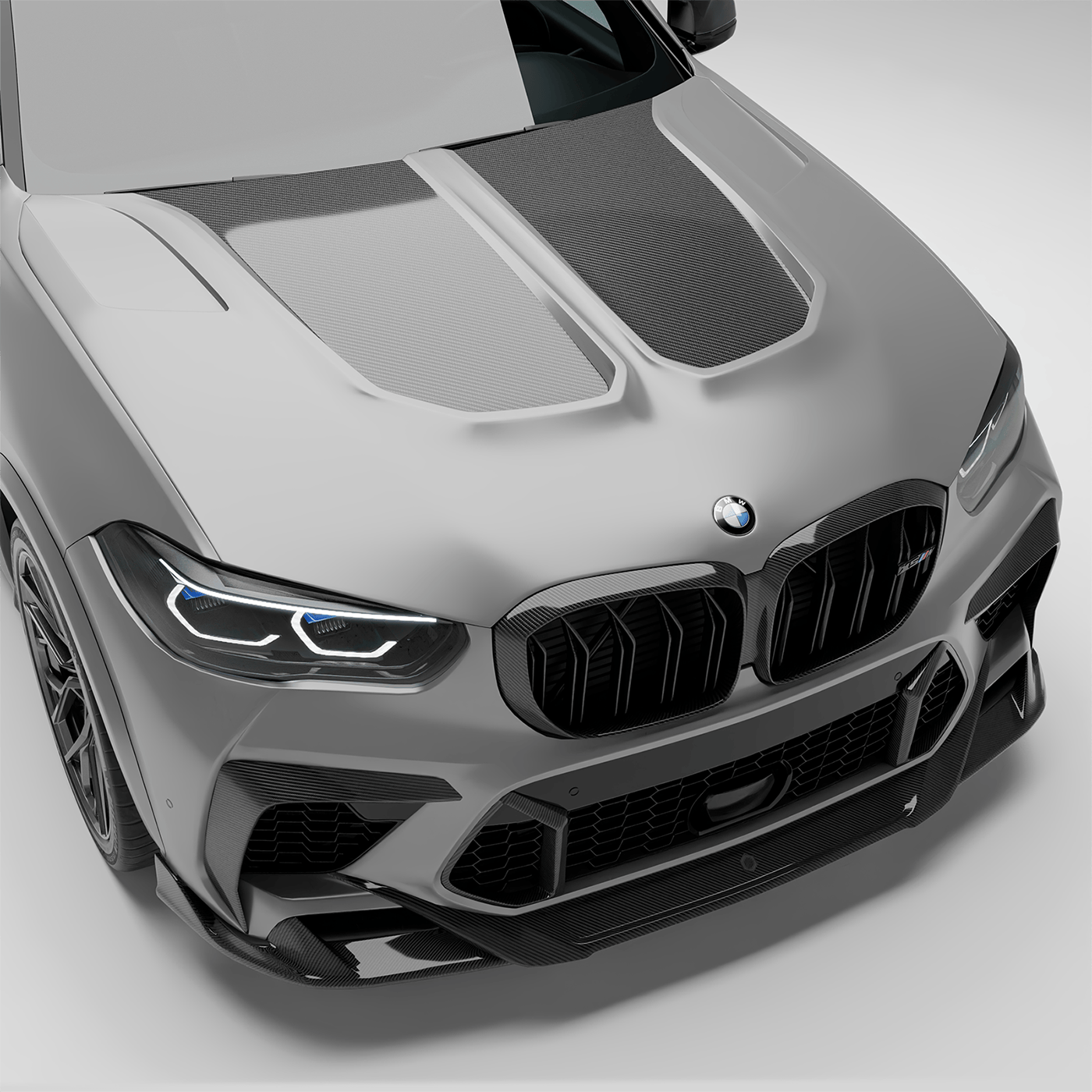 Revozport Grille BMW X5M F95 PRE LCI Carbon Fiber Air Intake Trim