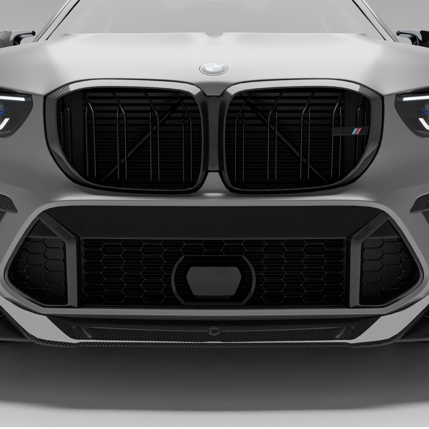 Revozport Grille BMW X5M F95 PRE LCI Carbon Fiber Air Intake Trim