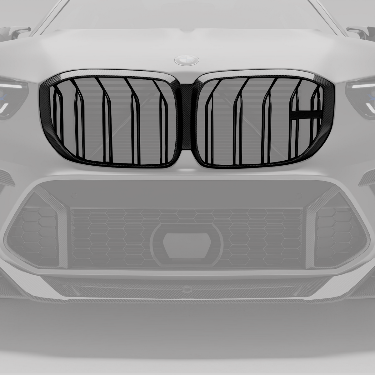 Revozport Grille BMW X5M F95 PRE LCI Carbon Fiber Front Grill