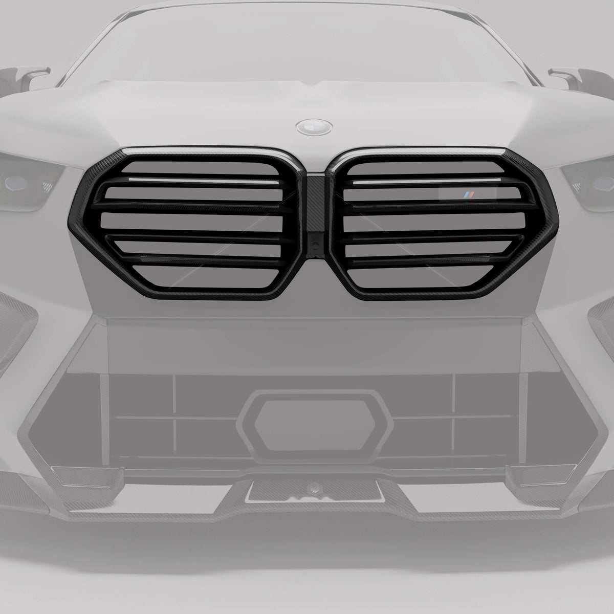 Revozport Grille BMW X6M F96 LCI Carbon Fiber Front Grill