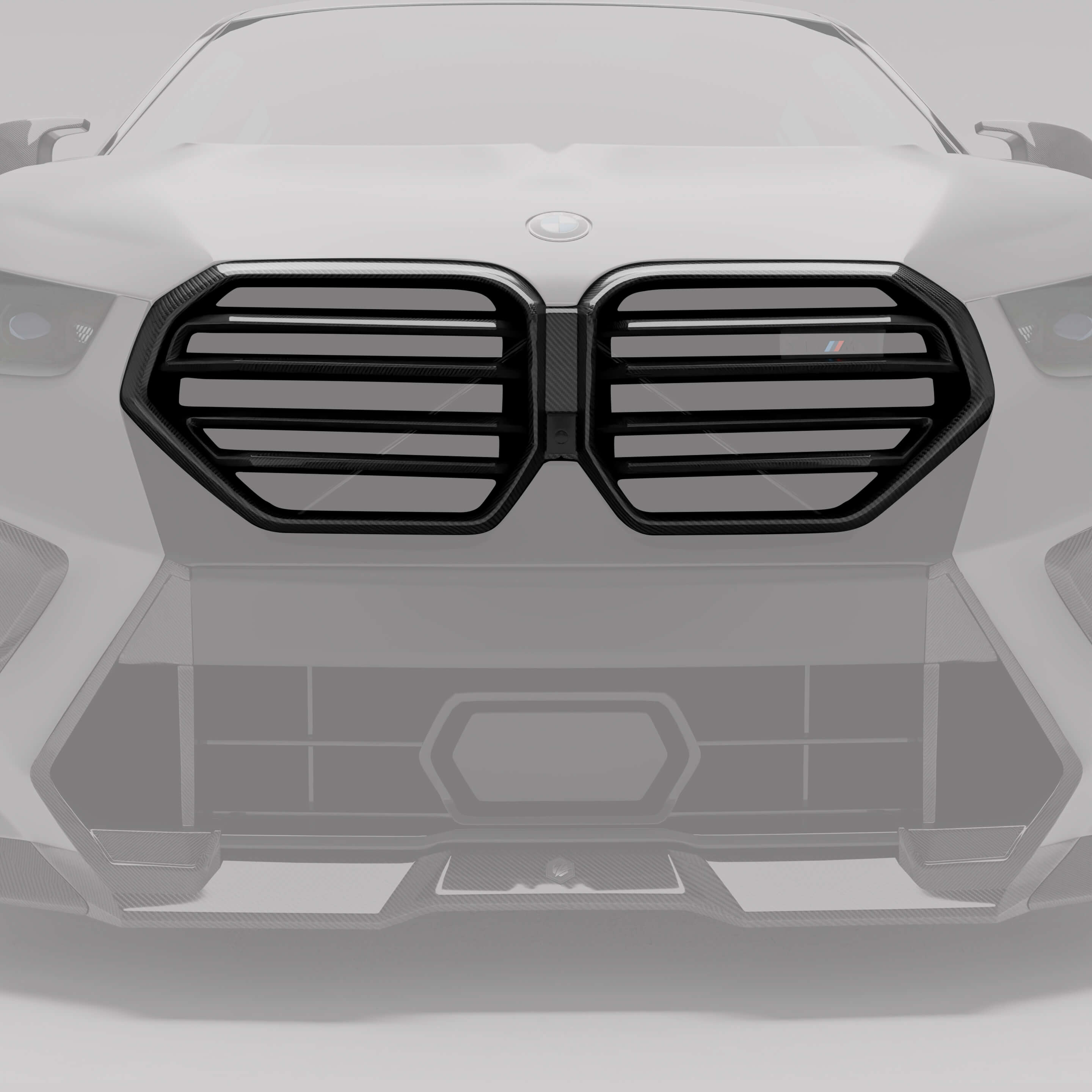 Revozport Grille BMW X6M F96 LCI Carbon Fiber Front Grill