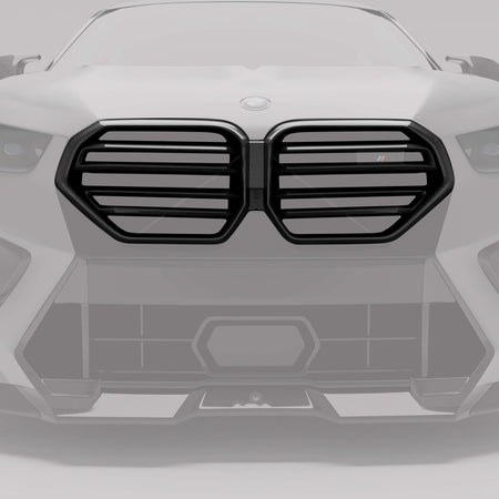 Revozport Grille BMW X6M F96 LCI Carbon Fiber Front Grill