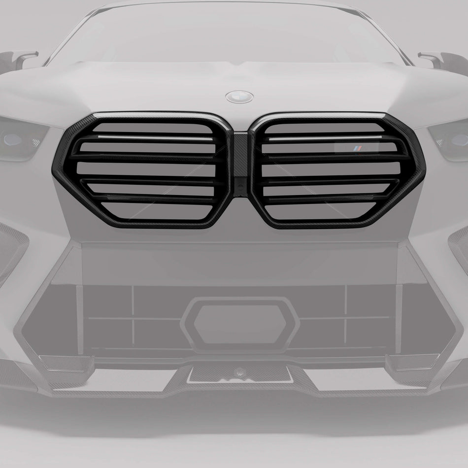 Revozport Grille BMW X6M F96 LCI Carbon Fiber Front Grill