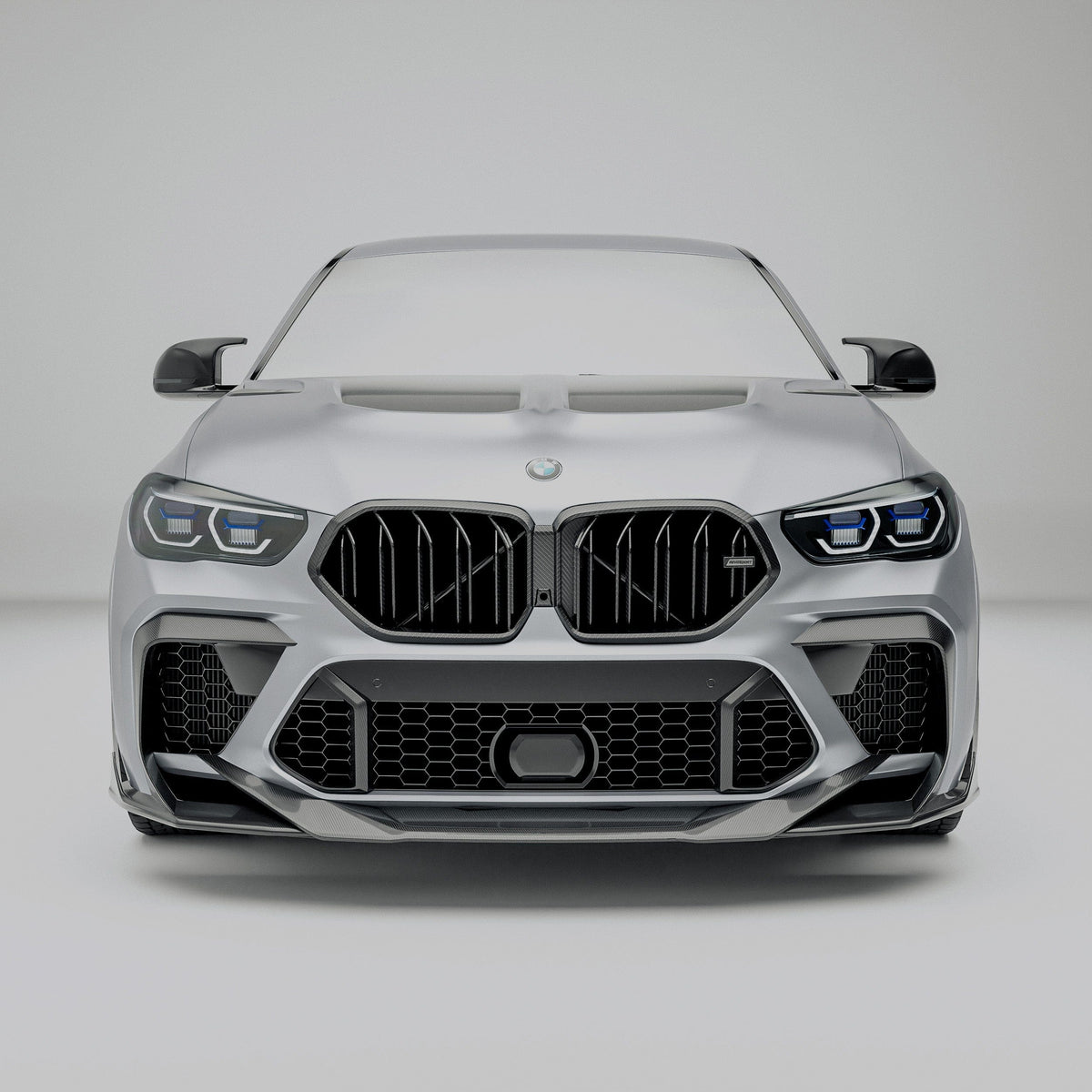 Revozport Grille BMW X6M F96 PRE LCI Carbon Fiber Air Intake Trim