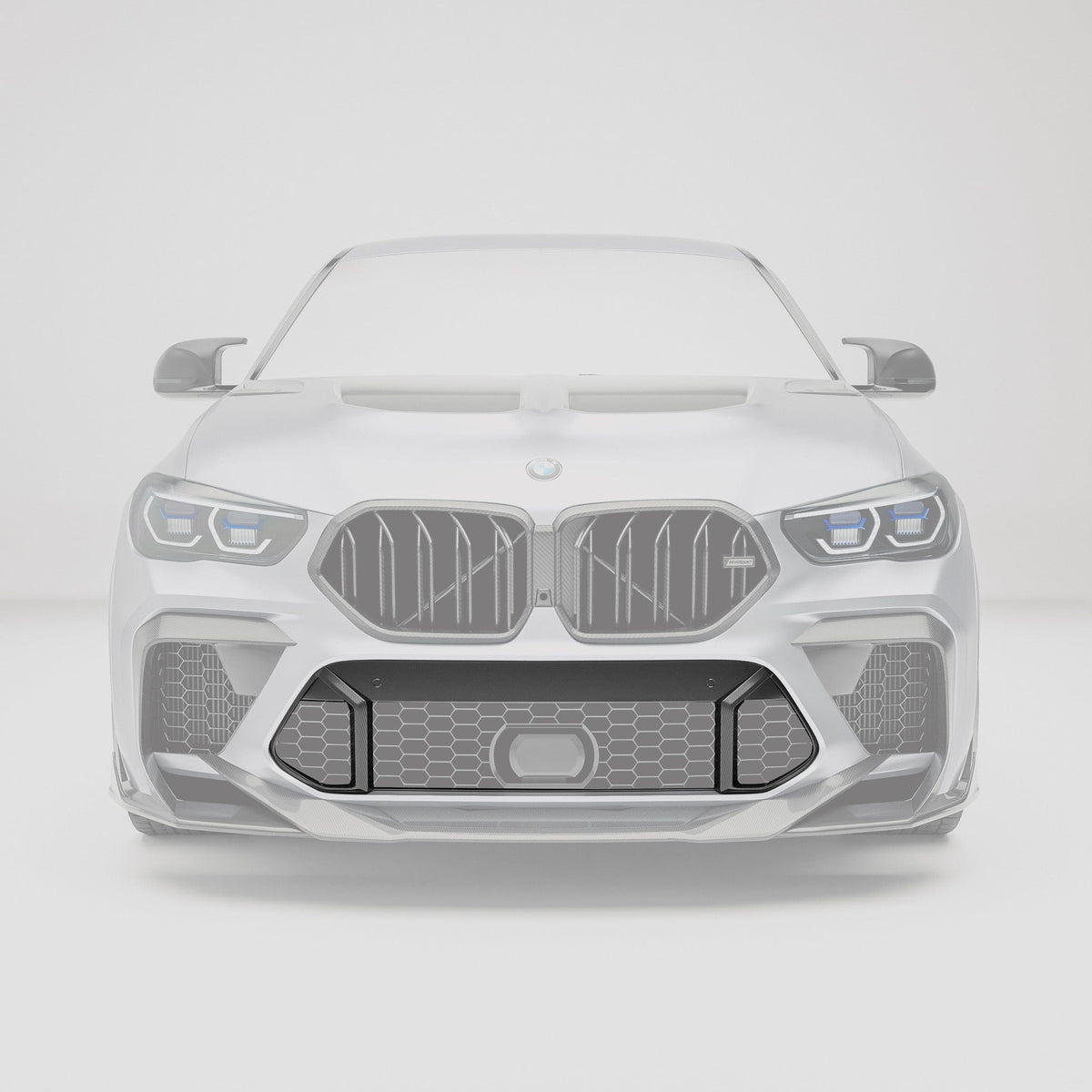 Revozport Grille BMW X6M F96 PRE LCI Carbon Fiber Air Intake Trim