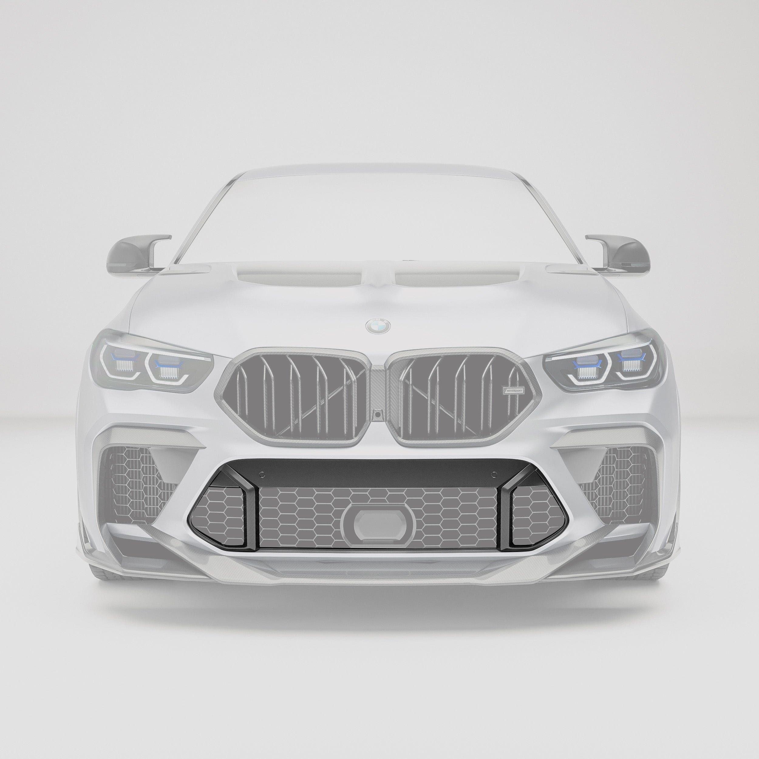 Revozport Grille BMW X6M F96 PRE LCI Carbon Fiber Air Intake Trim