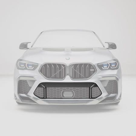 Revozport Grille BMW X6M F96 PRE LCI Carbon Fiber Air Intake Trim