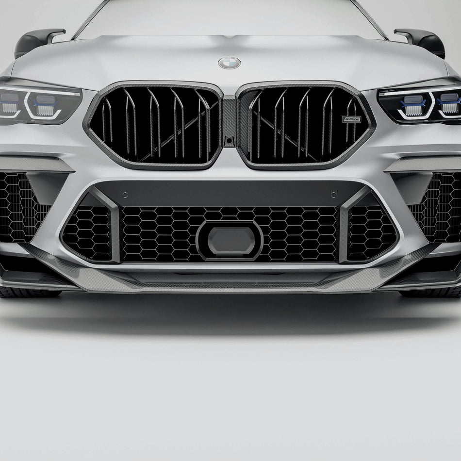 Revozport Grille BMW X6M F96 PRE LCI Carbon Fiber Grille