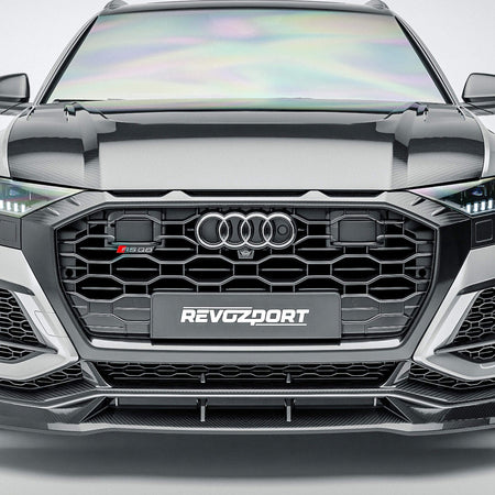 Revozport Grilles & Trim Audi RSQ8 Pre-LCI Carbon Fiber Front Grille Add-On