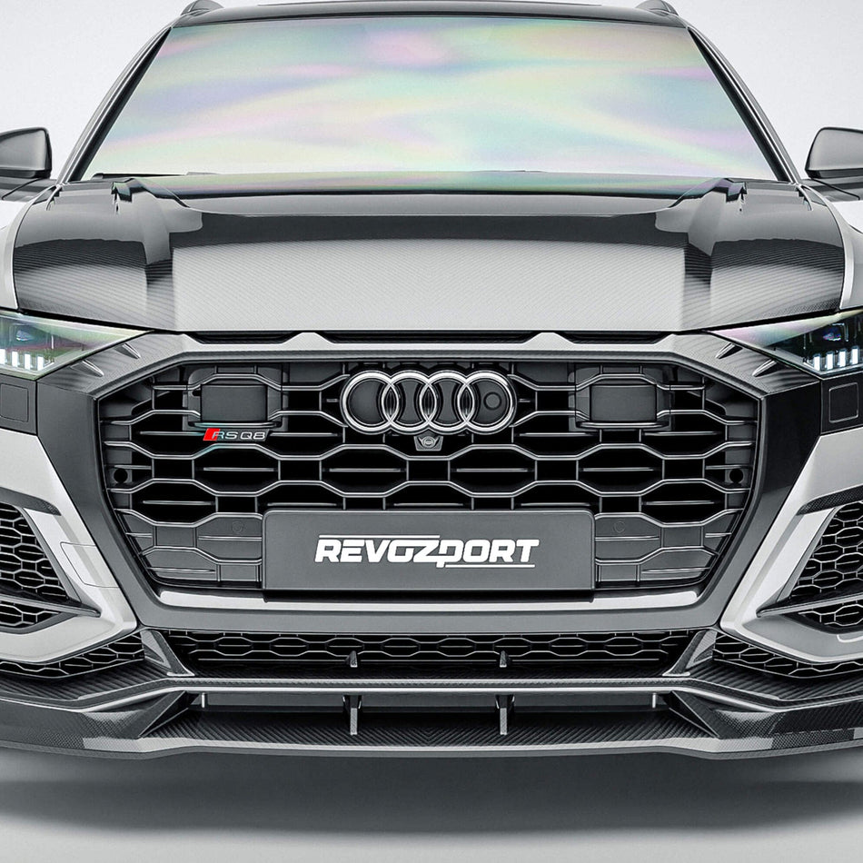 Revozport Grilles & Trim Audi RSQ8 Pre-LCI Carbon Fiber Front Grille Add-On
