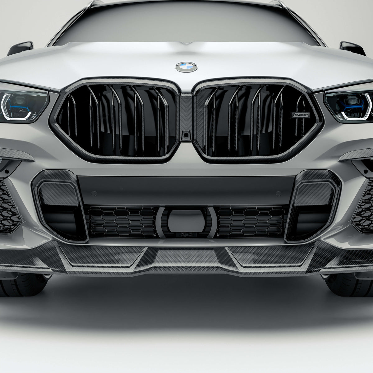 Revozport Grilles & Trim BMW X6 G06 Pre-LCI Carbon Fiber Front Grille