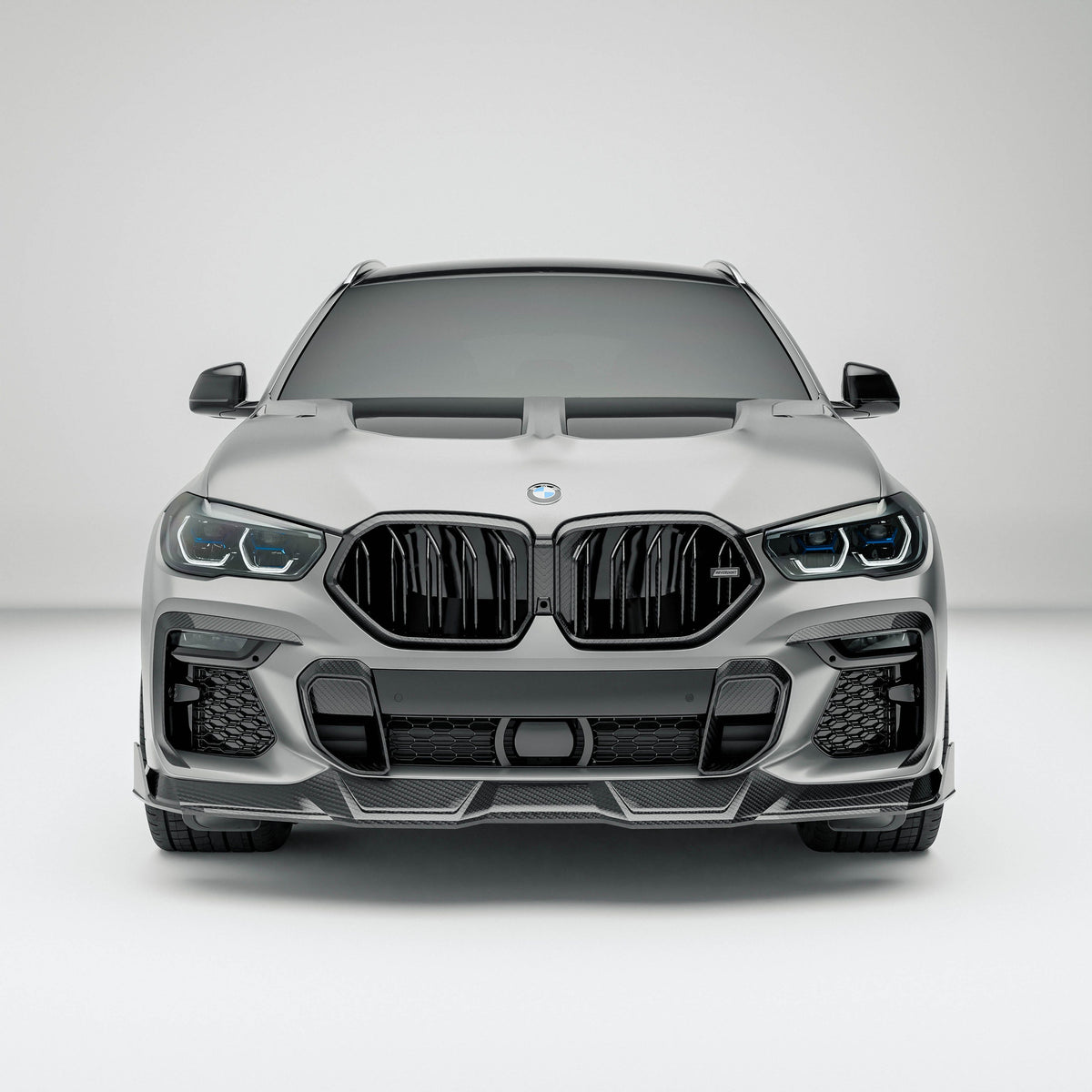 Revozport Grilles & Trim BMW X6 G06 Pre-LCI Carbon Fiber Front Grille