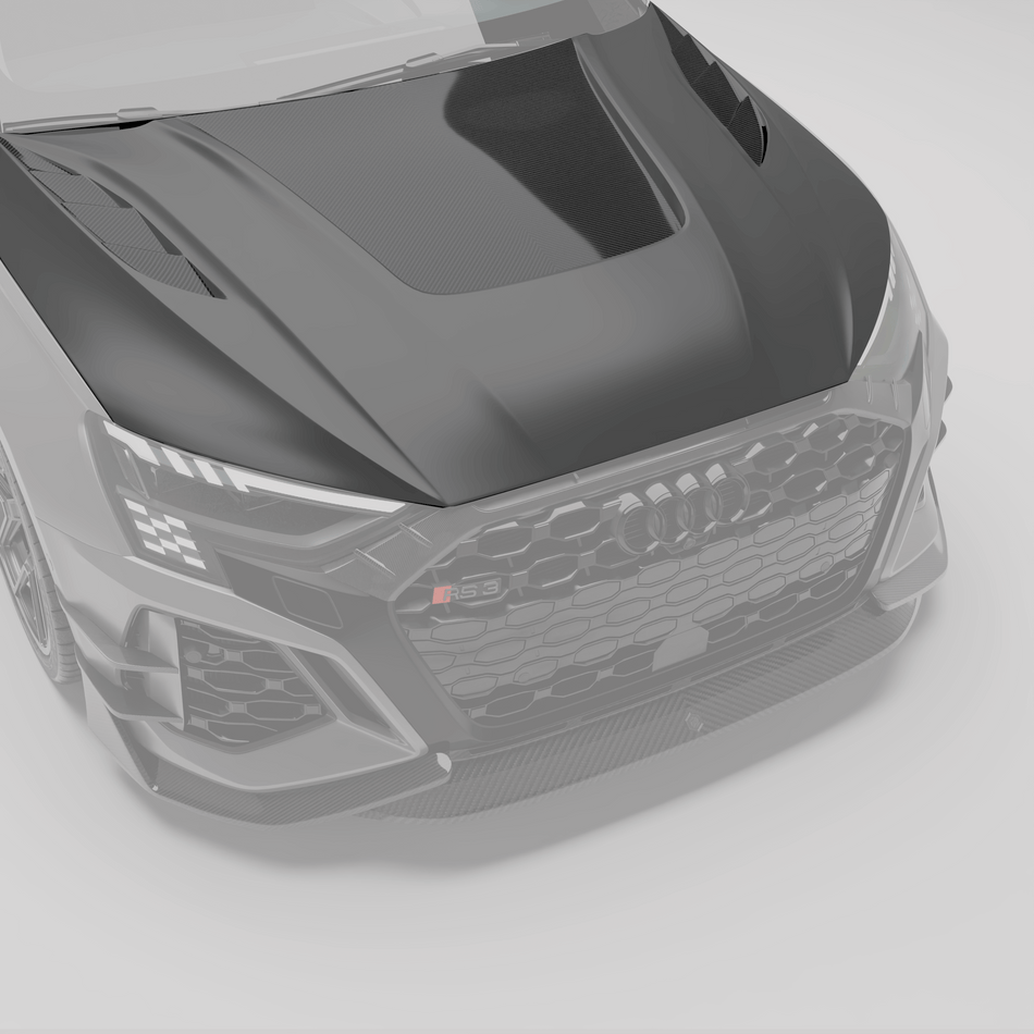 Revozport Hood Audi RS3 8Y Limousine Carbon Fiber Hood