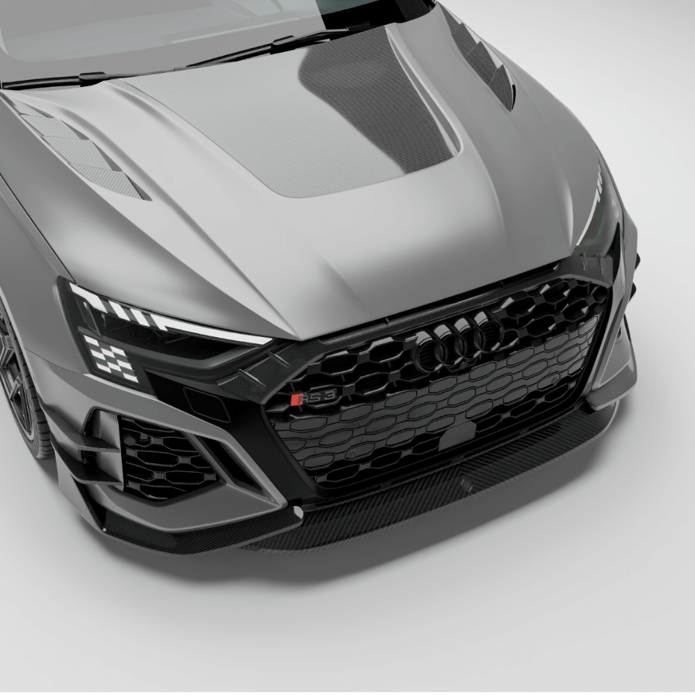 Revozport Hood Audi RS3 8Y Limousine Carbon Fiber Hood