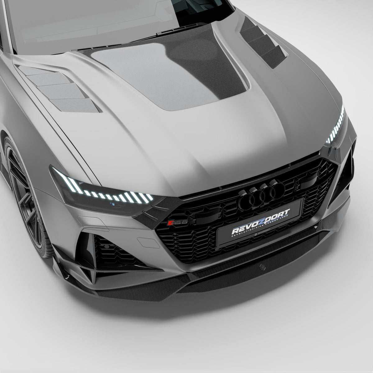 Revozport Hood Audi RS6 C8 Carbon Fiber Hood