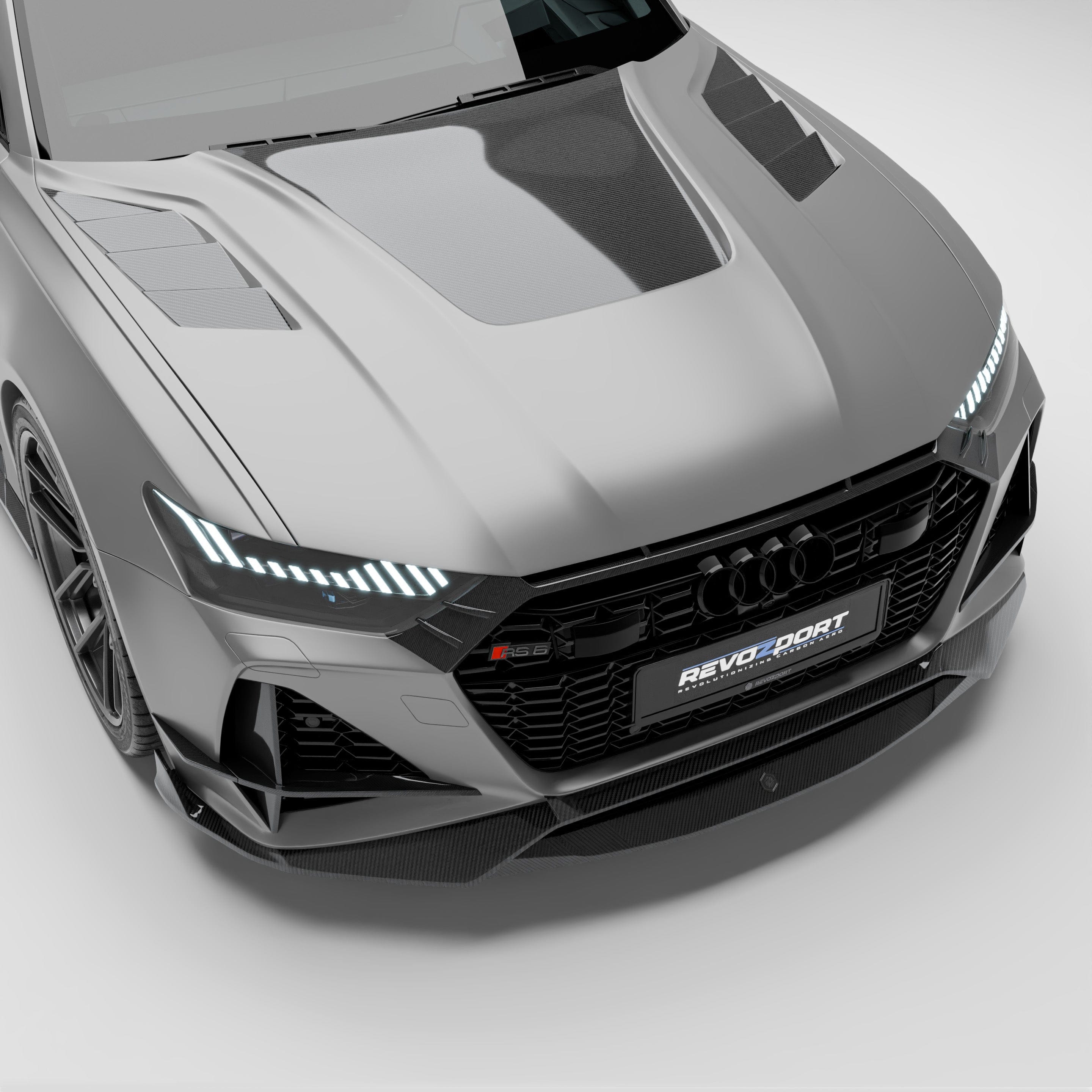 Revozport Hood Audi RS6 C8 Carbon Fiber Hood