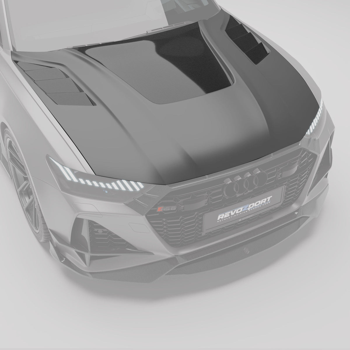 Revozport Hood Audi RS6 C8 Carbon Fiber Hood