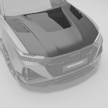 Revozport Hood Audi RS6 C8 Carbon Fiber Hood