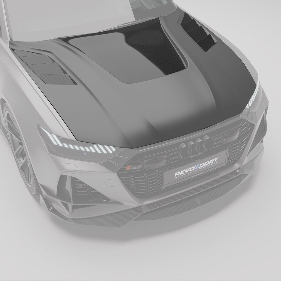 Revozport Hood Audi RS6 C8 Carbon Fiber Hood