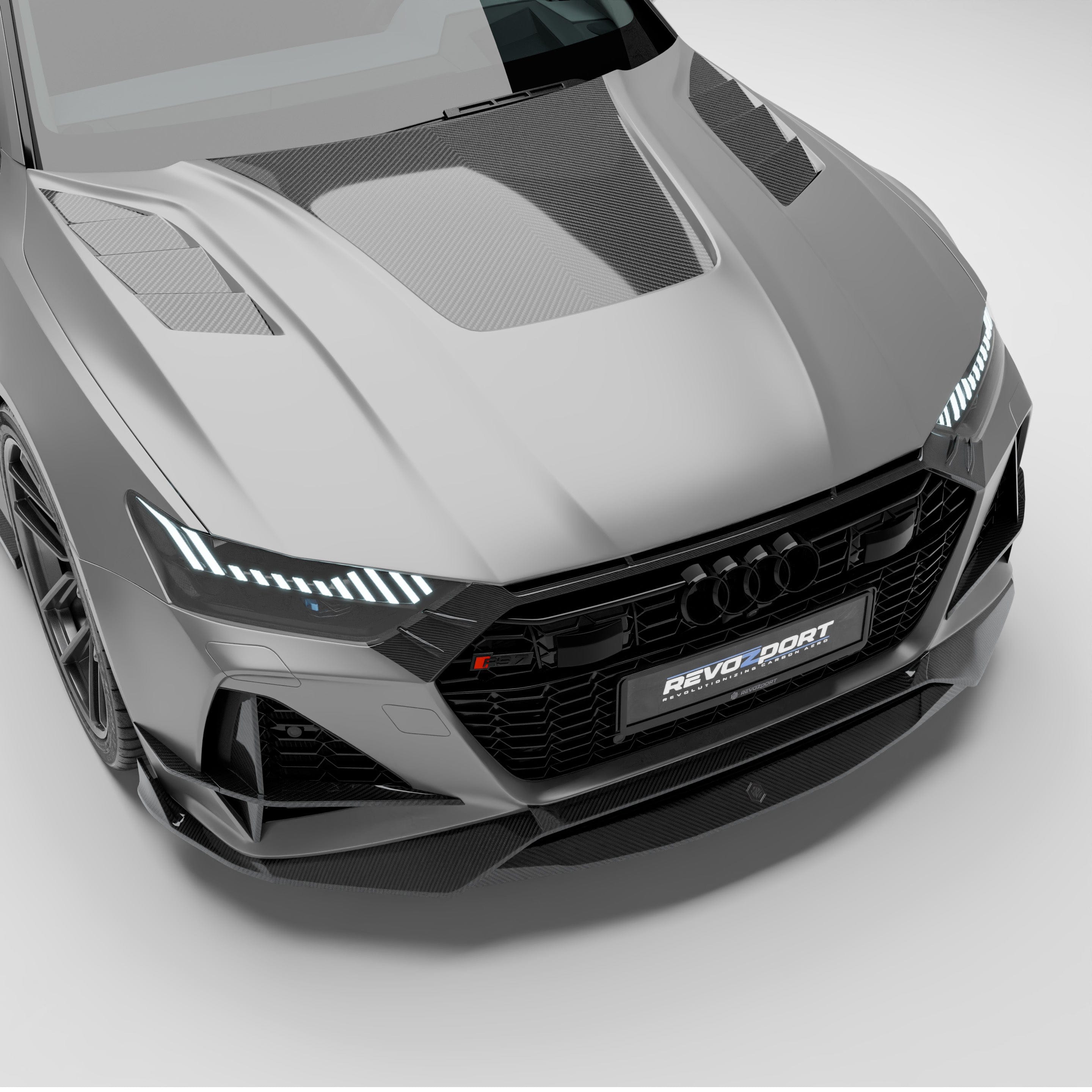 Revozport Hood Audi RS7 C8 Carbon Fiber Hood