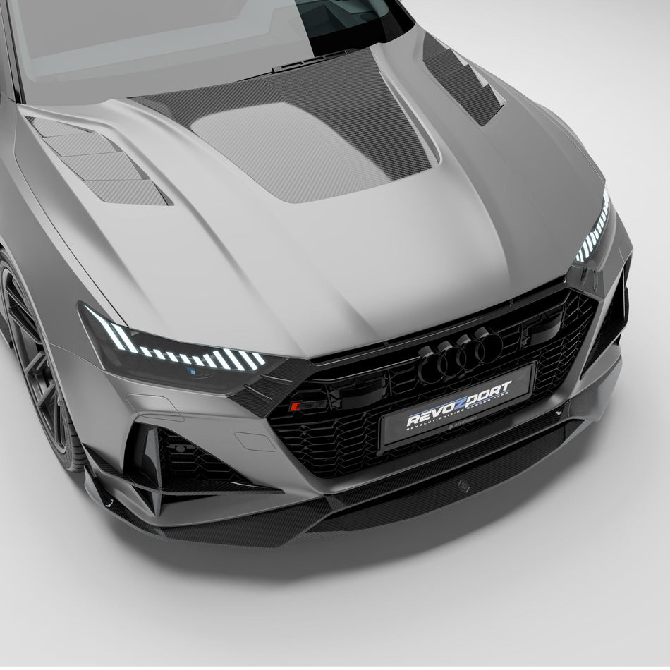 Revozport Hood Audi RS7 C8 Carbon Fiber Hood