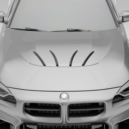 Revozport Hood BMW M2 G87 Carbon Fiber Race Car Hood Strakes