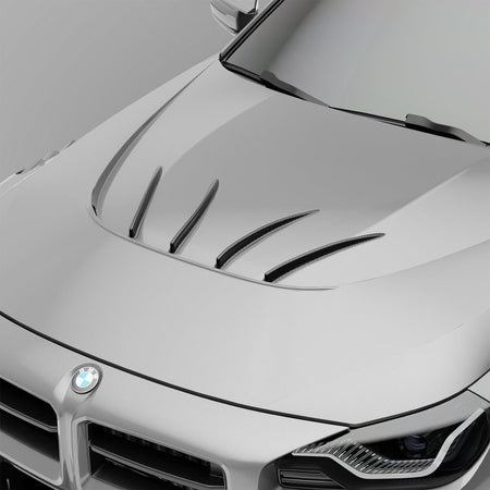 Revozport Hood BMW M2 G87 Carbon Fiber Race Car Hood Strakes