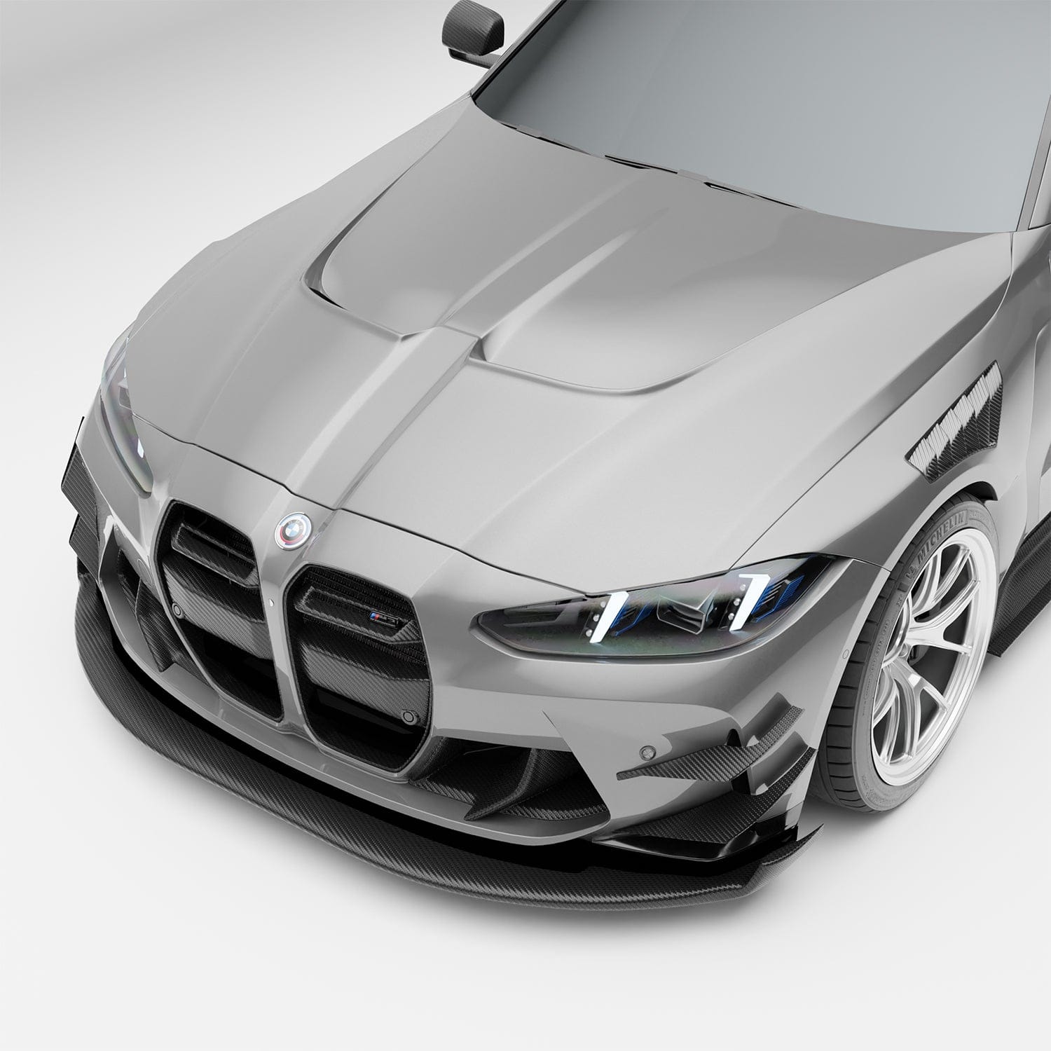 Revozport Hood BMW M3 G80 Carbon Fiber Race Car Hood