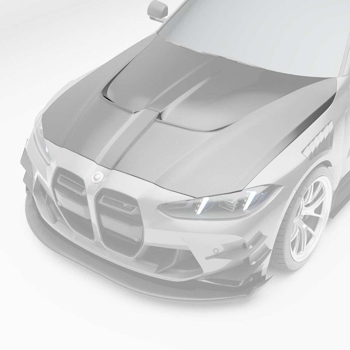 Revozport Hood BMW M3 G80 Carbon Fiber Race Car Hood