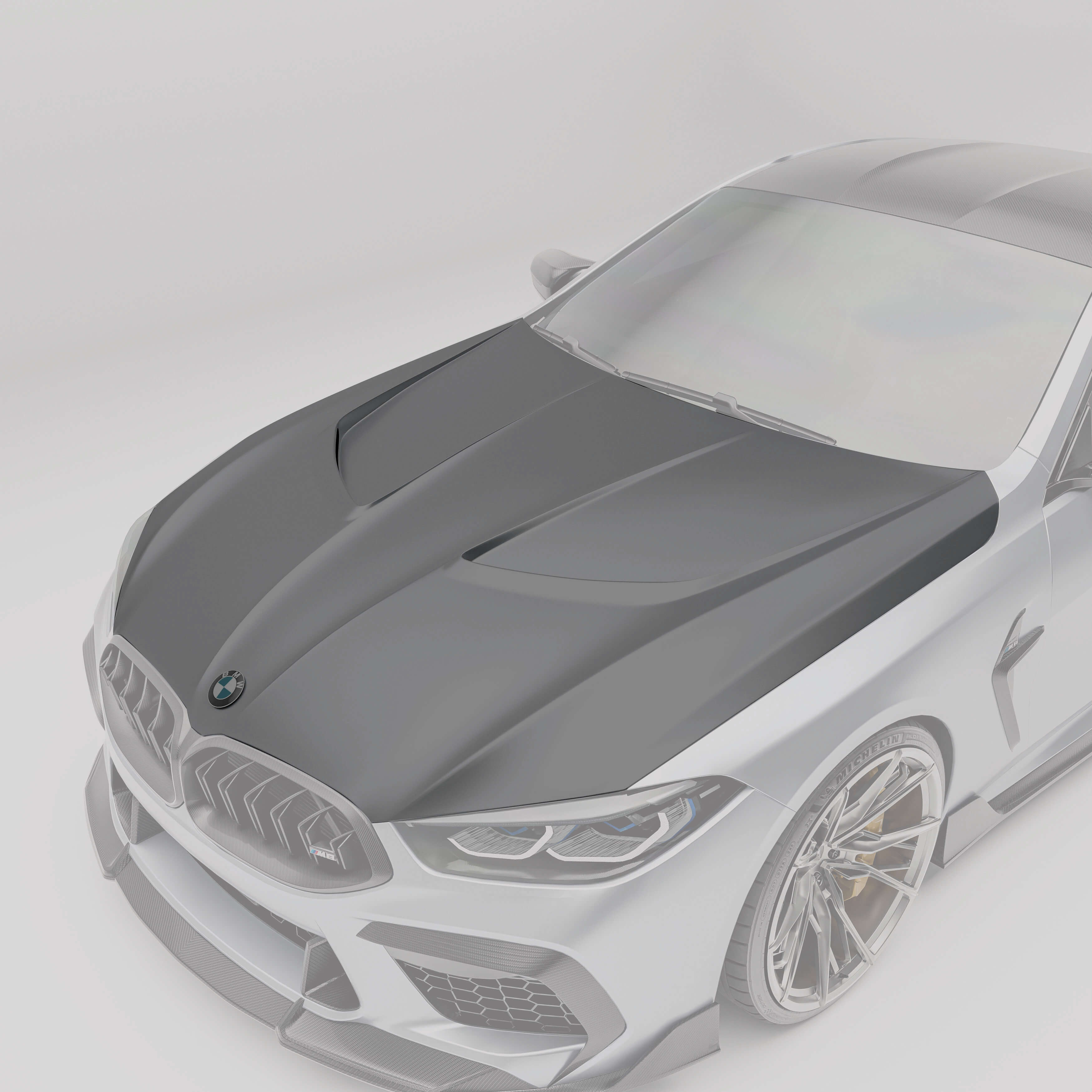 Revozport Hood BMW M8 F91 F92 F93 Carbon Fiber Hood