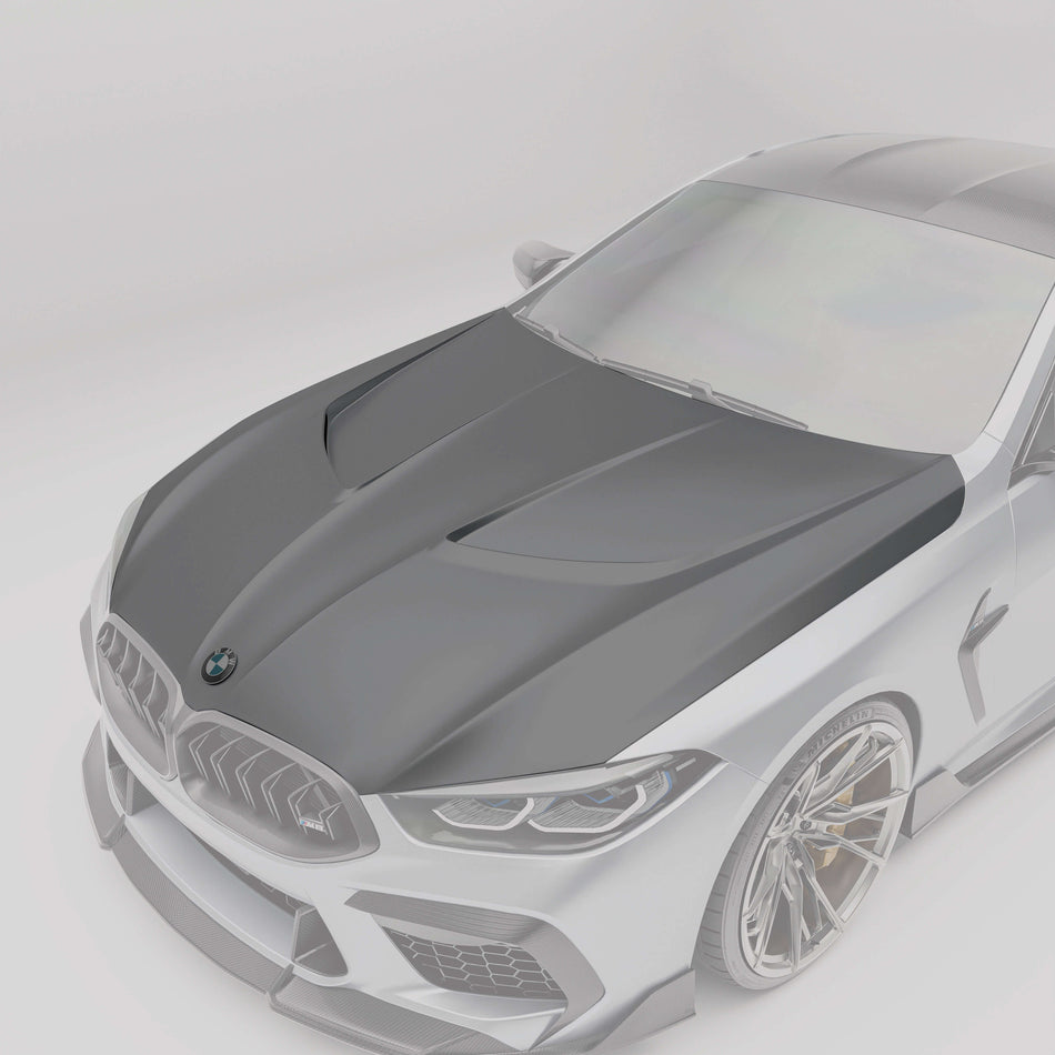 Revozport Hood BMW M8 F91 F92 F93 Carbon Fiber Hood